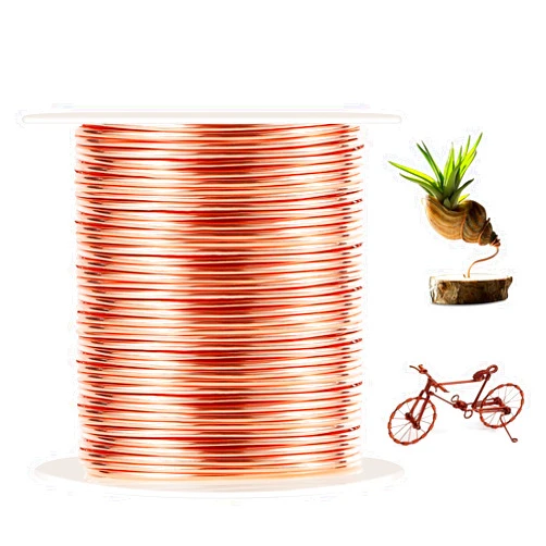 Ibaofuing 99.9% Soft Copper Wire, 20 Gauge/ 0.8 mm Diameter, 328 Feet / 100m, 1 Pound Spool Pure Copper Wire, Jewelry Making Wire Craft Wire