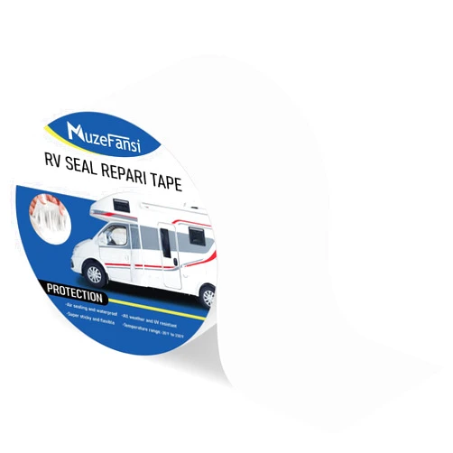 MuzeFansi RV Sealant Tape 4 Inch X 50 Foot 1Pack, UV & Weatherproof White RV Roof Tape, Waterproof Flex Seal Tape Sealant Roofing Tape for Camper Truck Stop Roof Window Boat Sealing Leaks Repair