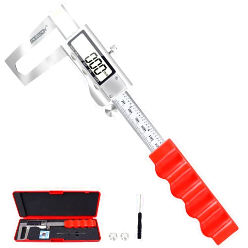 GODESON Disc Brake Rotor Micrometer,Digital Caliper Measuring Tool for Disc Brake-6 Inch/150mm,Brake Measuring Tool wtih Caliper- Inch/Metric Conversion, Brake Caliper with Stainless Steel
