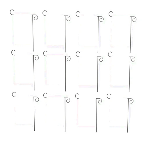 FLAGLINK Solid White Blank Garden Flags 12x18inches,Outdoor Yard Decorative Flags For Vinyl (HTV) Heat Press Custom Garden Yard Decorate,12 Pcs Without Stand