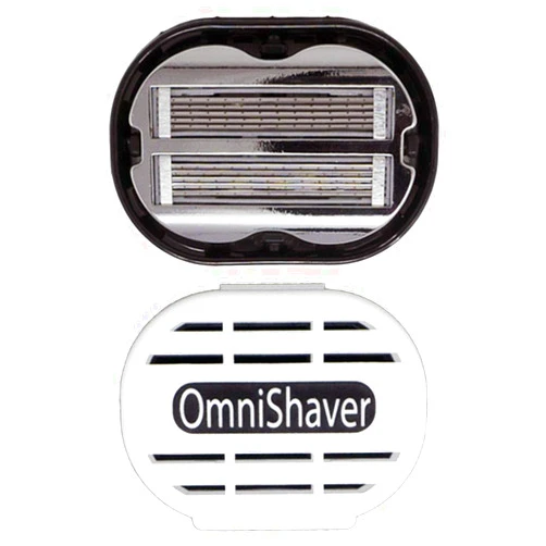 OmniShaver Premium Omnishaver with White Travel Case - The Fastest Way to Shave Head, Legs, Arms, Body | an Alternative to Disposable Shaving Razors Self Cleans & Strops During Use | Bald Head Shaver for Men