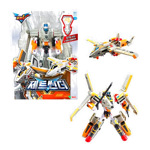 Tobot V Jet Thunder Transforming Robot to Car Transformation Action Figure