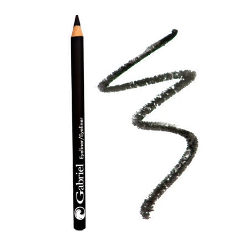 Gabriel Cosmetics Classic Eyeliner (Black), Natural Eye Liner, Paraben Free, Vegan, Gluten-free, Cruelty- free, Non GMO, long lasting, Infused with Jojoba Seed Oil, Super Smooth, 0.04 Oz.