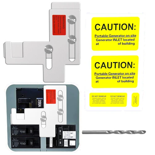 TMQZLN Generator Interlock Kit Compatible with Murray or Siemens 150 amp or 200 amp Panels,Professional and Interlock Kit,7/8-1 1/4