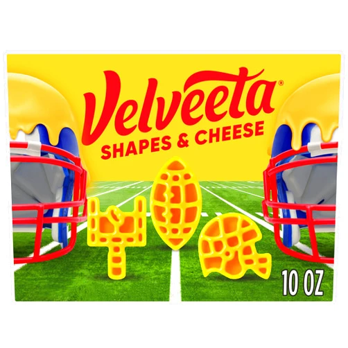 Velveeta Football Shapes & Cheese Macaroni and Cheese Dinner, 10 oz Box
