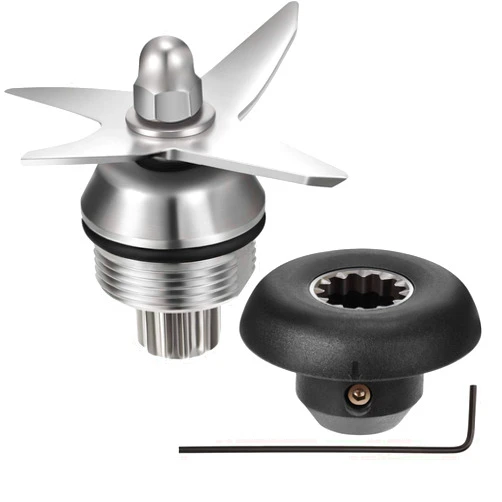 Frienda 3 Pieces Blender Blade Assembly 6 Blade Wet Dry Ice Blade Assembly With Socket Wrench Drive Socket Kit Replacement Parts for Vita-Mix Blender Compatible with Vita-Mix 1151 Vita-Mix 1152