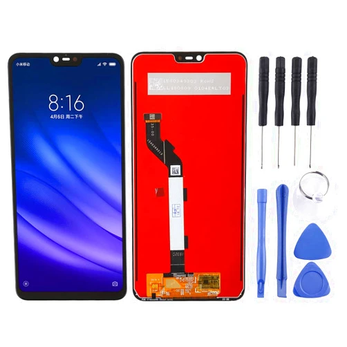 ZHANGJUN Replacement Parts LCD Screen and Digitizer Full Assembly for Xiaomi Mi 8 Lite(Black) Spare Parts (Color : Black)