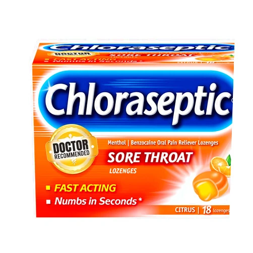 Chloraseptic Sore Throat Lozenges, Citrus, 18 ct (Pack of 1)