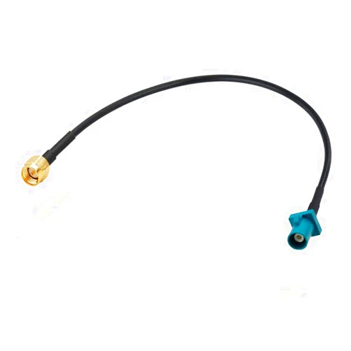 Supmory Vehicle Car GPS Antenna Adapter Cable SMA Male to Fakra Z Male Blue Coaxial Pigtail Cable 15cm 6 inch
