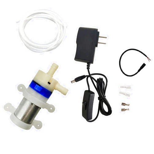 BRINGSMART Mini 12V Food Grade Water Pump 19GPH Low Noise Diaphragm Pump Self Priming Function Food Grade Pipe Fresh Water Transfer DC Pump Ice Maker Coffee Machine Water Cooling