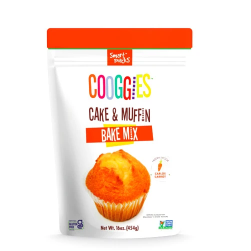 Cooggies Cake & Muffin Bake Mix, Gluten Free, Vegan-Friendly, With Carrots, Easy to Bake, 16 oz each.