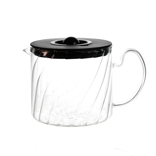 Meggie-Kit 12 Cup Coffee Pot Replacement for KEURIG K-DUO 5100 Glass Coffee Carafe (not Fit K-Duo Essentials Model) Creative Glass Handle