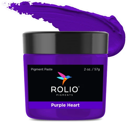 Rolio Purple Pigment Paste for Epoxy Resin, Purple Heart, 2oz Jar - Resin Pigment, Epoxy Resin Dye Paste, Epoxy Paint, Resin Paste Pigment, Epoxy Resin Color Pigment Paste, Mica Powder Paste