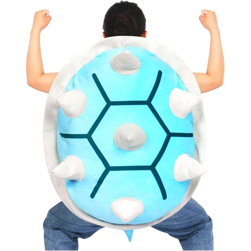 Drehth 30 Inch Wearable Turtle Shell Pillows, Giant Tortoise Plush Pillow Turtle Shell Gift Stuffed Animal Costume Plush Toy Funny Dress Up, Creative Gifts for Adlut Kids Birthday Home Decor (Blue)