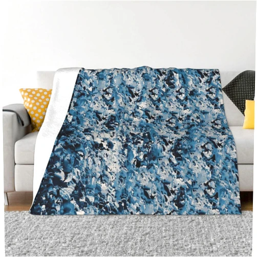 Generic Gray Ripple Blanket Comfortable Soft Lightweight Flannel Blanket, Suitable for Sofa, Bedroom, Travel, Suitable for All Seasons.80 X60