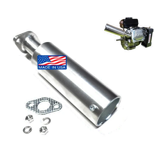 ARSPORT Stainless Steel 304 Exhaust Muffler for Pressure Washer & Mud motors, Fit Predator 3HP 79cc from Harbor Freight Tool.