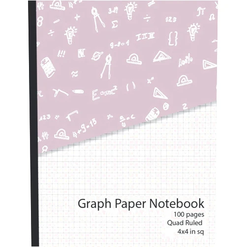 Flooky Loot Graph Paper Notebook: Graph Composition for Math Science Students Blank 4 squares per inch graph Quad Ruled 100 sheets (STEAMM Workbook Series)