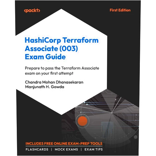 By Chandra Mohan Dhanasekaran (Author), Manjunath H. Gowda (Author) Format: Kindle Edition HashiCorp Terraform Associate (003) Exam Guide: Prepare to pass the Terraform Associate exam on your first attempt