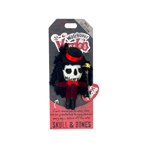 Watchover Voodoo 3-Inch Skull & Bones Keychain - Handcrafted Gift to Bring Good Luck and Positivity Everywhere You Go
