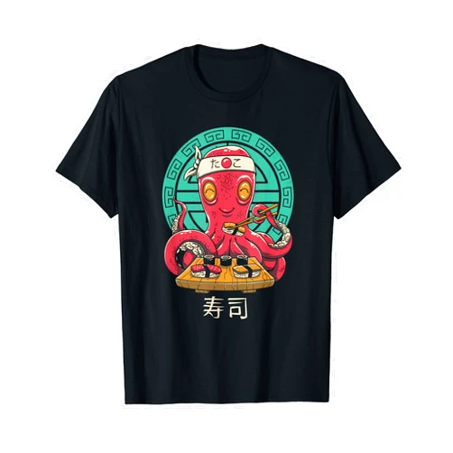 Vincent Trinidad Art Cute Octo Sushi Bar T-Shirt