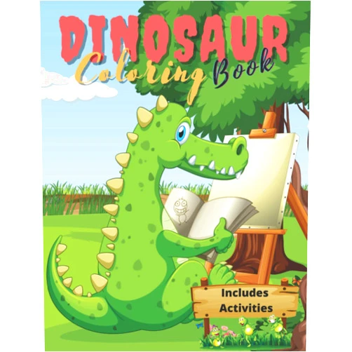 Vinsen Antuña Dinosaur Coloring Book: Fantastic Dinosaur Coloring Book | Dinosaur Coloring and Activity Book | dinosaurs coloring book for kids ages 4-8 |