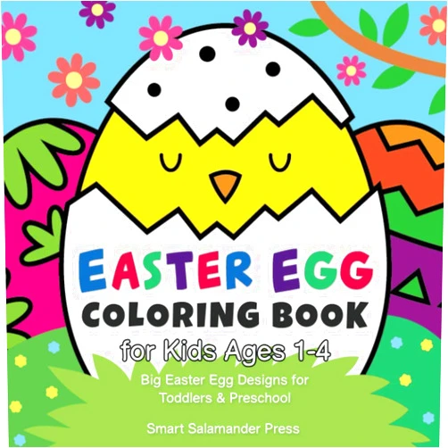 Smart Salamander Press Easter Egg Coloring Book for Kids Ages 1-4: Big Easter Egg Designs for Toddlers & Preschool