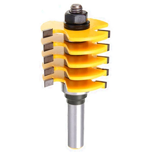 Yakamoz Professional Adjustable 1/2 Shank Finger Joint Router Bit with 1-7/8-Inch Diameter