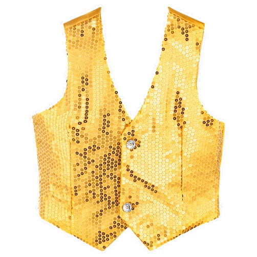 Dress Up America Sequin Vest for Men and Women - Adults Shiny Dance Vest - Disco Party Costume Vests