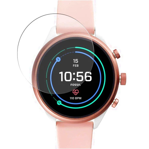 Puccy 3 Pack Screen Protector Film, compatible with FOSSIL Smartwatch FTW6022 TPU Guard （ Not Tempered Glass Protectors ） new version