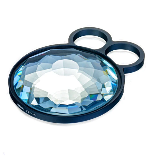 QFkris 77mm Handheld Kaleidoscope Filters, Special Effects Filter Prism Camera Lens,Dreamy Fog Effect Optical Crystal Photography Glass