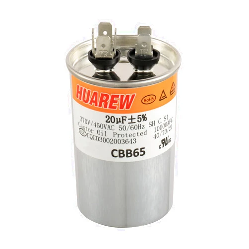 HUAREW 20 uF MFD ±5% 450 VAC CBB65 AC Motor and Fan Starting Round Capacitor