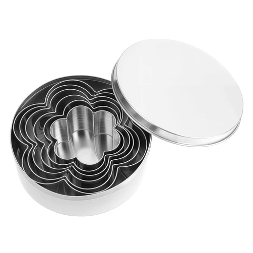 KALIONE Metal Cookie Cutters Set, Flower Large Molds Daisy Cookie Cutter Stainless Steel Cookie Cutter, 5 Size Flower Molds Cutter for Baking, Biscuit Cutters Metal Shape Cookie Cutters for Baking(Flower)