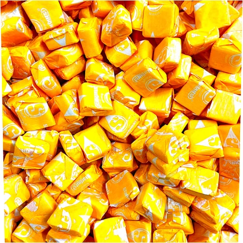 YUMMYLAND Starburst Lemon Chewy Candy - 1 LB, Yellow Single Flavor Soft Starburst Original Fruit Chews Candy, Individually Wrapped Bulk Candies, 16 Oz