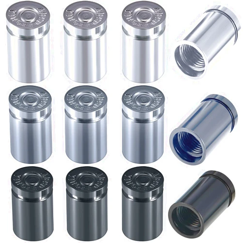 Frienda 12 Pieces Tire Valve Stem Caps Casing Valve Stem Tire Gear Valve Caps Metal Aluminum Air Tire Caps Steam Caps for Vehicle Car Truck Bicycle Motorcycle ATV