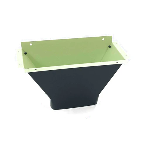 Gutterworks Mfg Inc. Rain Gutter Components Aluminum Maxx Flo Outlet | 6 Inch Gutter | Oversized Downspout Outlet for 3x4 Downspout | Made in The U.S.A. | Includes Screws, Instructions & Template | Easy DIY for Homeowners (Black)