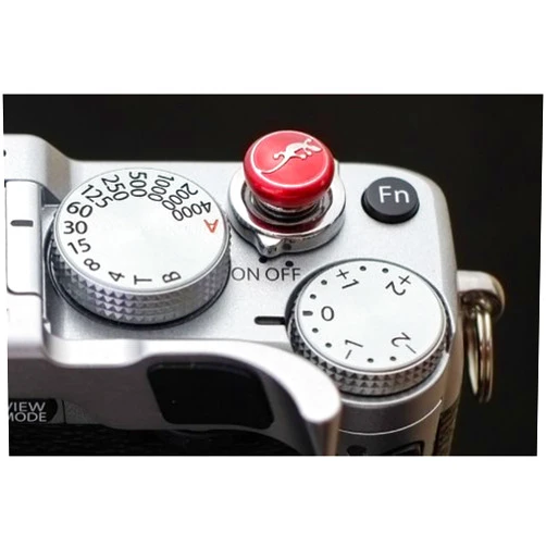 Lensmate Lizard Soft Release Button - Red - fits Any Standard Threaded Release - Includes X100VI, X100V, X100F, X100T, Xpro3 & Xpro2, X-T3, X-T2, X-E3, X-E2s, X-E2, X-T30, X-T20