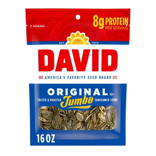 DAVID Jumbo Sunflower Seeds, Original Flavor, 16 oz.
