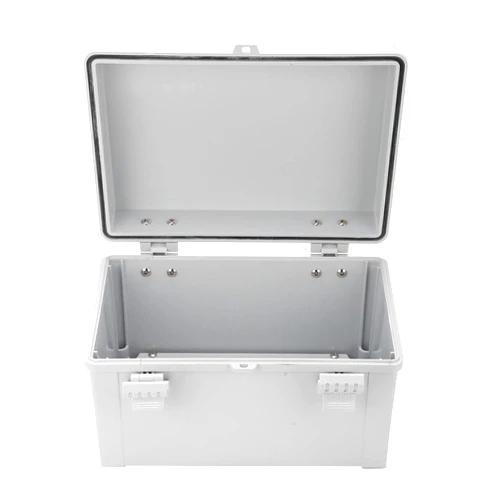 MOUMOUTEN Waterproof Junction Box, IP66 Opaque，150 * 100 * 90mm Outdoor ABS Plastic Transparente Electrical Enclosure with Mounting Plate Wall Brackets Weatherproof Hinged Grey Cover for Projects