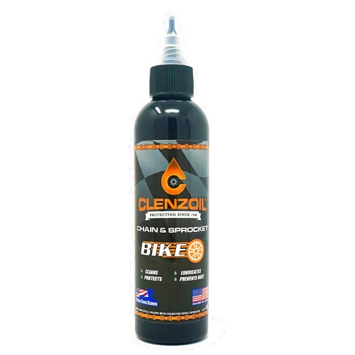 Clenzoil Chain & Sprocket 4 oz Bottle - Chain Cleaner, Lubricant & Rust Preventative - Cleaner Lubricant Protectant (CLP) - Wet Lube Application, Dry Lube Performance - for All Conditions