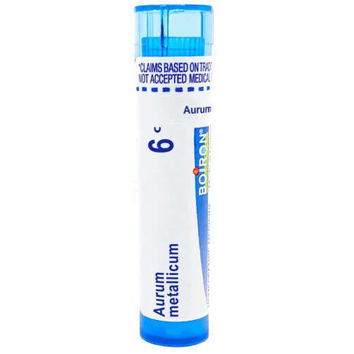 Boiron Aurum Metallicum 6C for Irritability with Intolerance to Noise - 80 Pellets