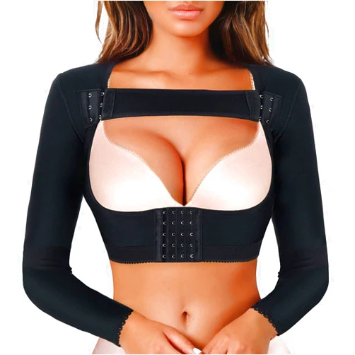 LANCS Women Upper Arm Shaper Post Surgical Compression Sleeves Slimmer Tops Posture Corrector Vest Shapewear