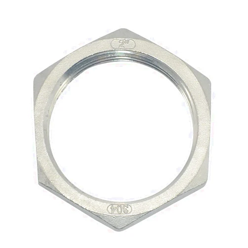 Megairon Stainless Steel 304 O-Ring Groove Cast Pipe Fitting,Hex Locknut,2