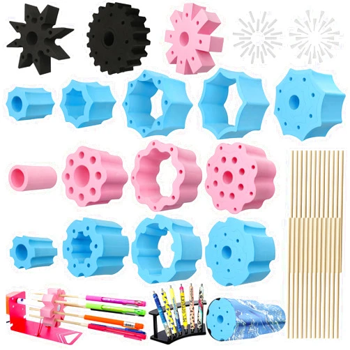 Openfly Cup Turner Foam Set, 6Pcs Detachable Tumbler Turner Inserts for 3/4 Inch PVC Pipe Cup Turner Spinner Foams for Tumbler Epoxy Pen Turner Attachment for 10 oz 12 oz 20 oz 30 oz Tumblers Crafting