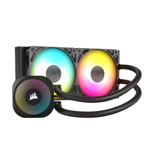 CORSAIR Nautilus 240 RS ARGB Liquid CPU Cooler – 240mm AIO – Low-Noise – Direct Motherboard Connection – Daisy-Chain – Intel LGA 1851/1700, AMD AM5/AM4 – 2X RS120 ARGB Fans Included – Black