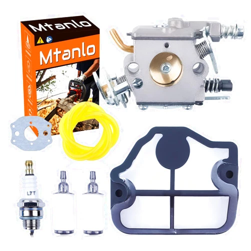 Mtanlo Carburetor Kit For Husqvarna 36 41 136 137 141 142 Chainsaw Replace OEM For 530071987 530019172 530035482, Replace For Zama C1Q W29E