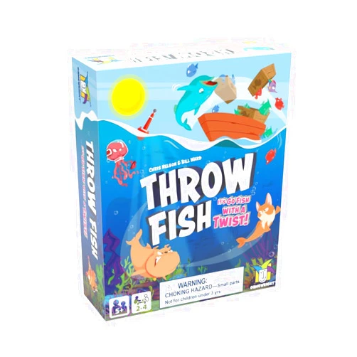Gamewright - Throw Fish Card Game for Kids 5+, 2-4 Players
