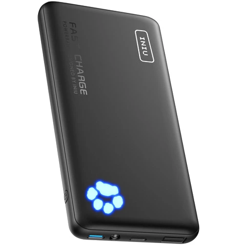INIU Portable Charger, 20W PD3.0 Fast Charging Slimmest 10000mAh Power Bank, USB C in/Out QC4+ Battery Pack, Portable Phone Charger for iPhone 15 14 13 12 11 Pro Samsung S22 S21 Google AirPods iPad