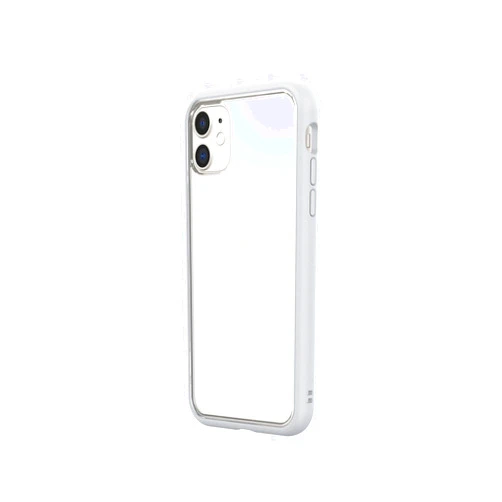 RhinoShield Modular Case Compatible with [iPhone 11] | Mod NX - Customizable Shock Absorbent Heavy Duty Protective Cover 3.5M / 11ft Drop Protection - Platinum Gray