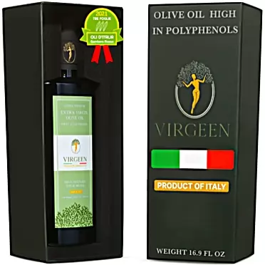 Virg Italian Olive Oil High in Polyphenols - Lab reports of Nutritional Proprieties - Premium Cold Pressed - Gourmet Tuscan Extra Virgin Olive Oil - Ideal for Raw Use - Supercharge culinary moments