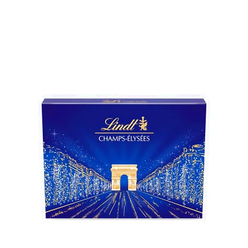 Lindt Champs Elysées Chocolate Box Gourmet Milk and Dark Chocolate Assortment 44 Chocolates 16.5oz